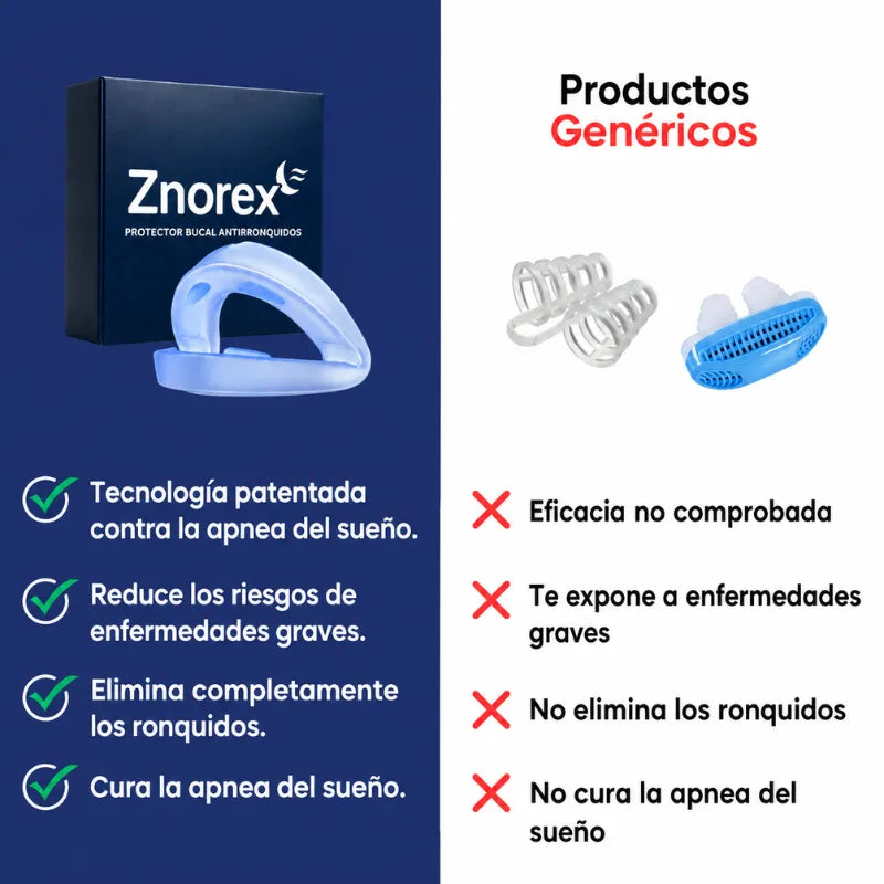 [COMPRA 1 Y LLEVA 2] Protector bucal antirronquidos Znorex™ Alivio Premium