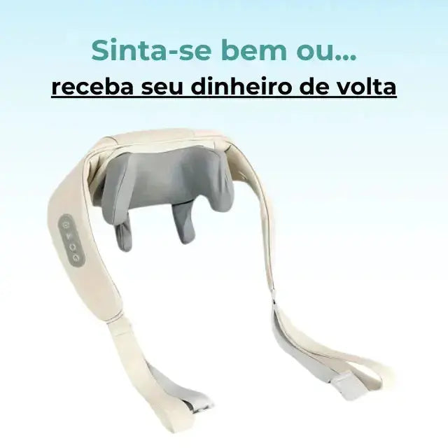 Massageador De Pescoço Inteligentes De Compressão Sem Fio - Alivio Premium