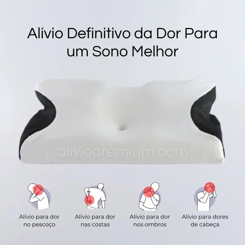 Travesseiro Cervical Deluxe - Alívio Premium Alivio Premium