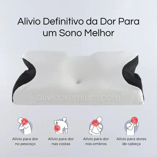 Travesseiro Cervical Deluxe - Alívio Premium Alivio Premium