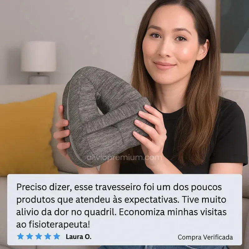 Travesseiro De Pernas Almofada De Apoio De Joelho Ortopédico - Alivio Premium