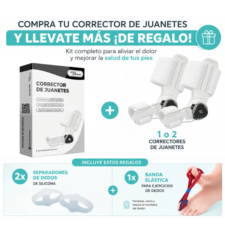 Corrector de juanete - Vuelve a Caminar Sin Dolor ni Cirugías Costosas Alivio Premium