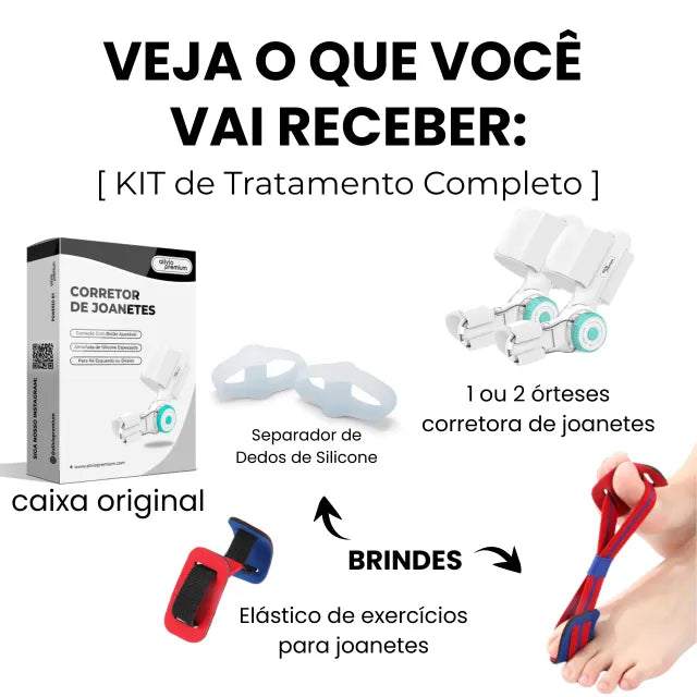 Órtese Corretor de Joanetes Definitivo Alivio Premium