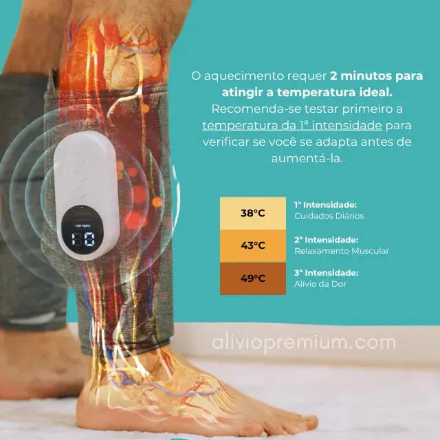 Massageador de Panturrilhas sem fio - Alívio Premium Alivio Premium